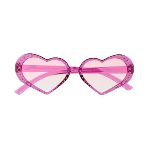 Foster Grant Pink Heart Sunglasses with Rhinestones